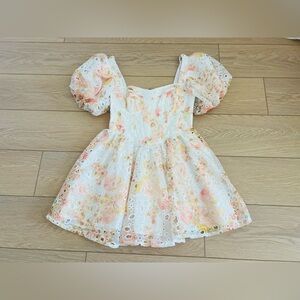 Altar’d state floral mini dress puff sleeves size xs